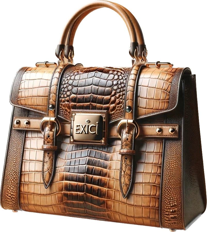 Croco Luxuriance Tote - Exici