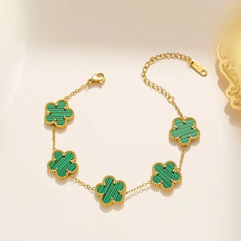 Lucky Clover Shell Bracelet for Women