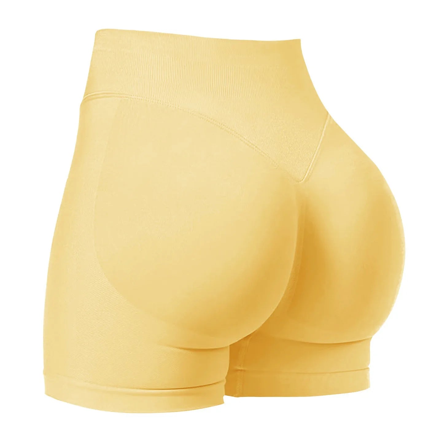 Women's Seamless Stretch Gym Shorts – Low Waist Yoga, Running & Cycling Activewear
