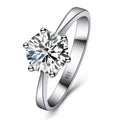925 Sterling Silver Couple Wedding Ring – Austrian Crystal Engagement & Proposal Ring