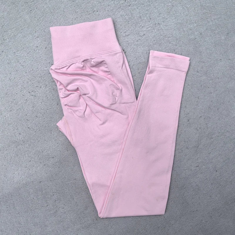 Women's Seamless Workout Set | Scrunch Leggings + Padded Sports Bra