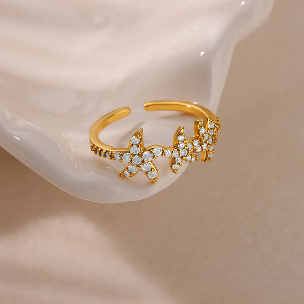 Summer Starfish Ring