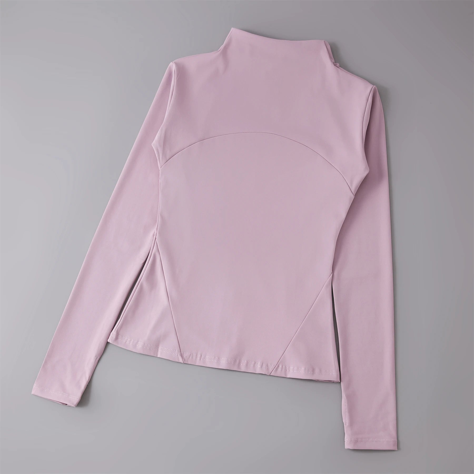 Women's Fitted Zip-Up Sports Jacket – High Neck Athletic Workout Jacket