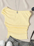 Women's Fruit Print Ruffle Tank Top – Super Short Summer Beach Crop Top