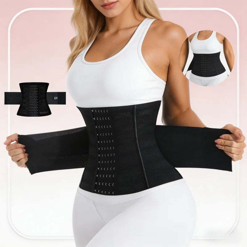 Women's Waist Trainer Shapewear – Double Tummy Control Body Shaper Corset