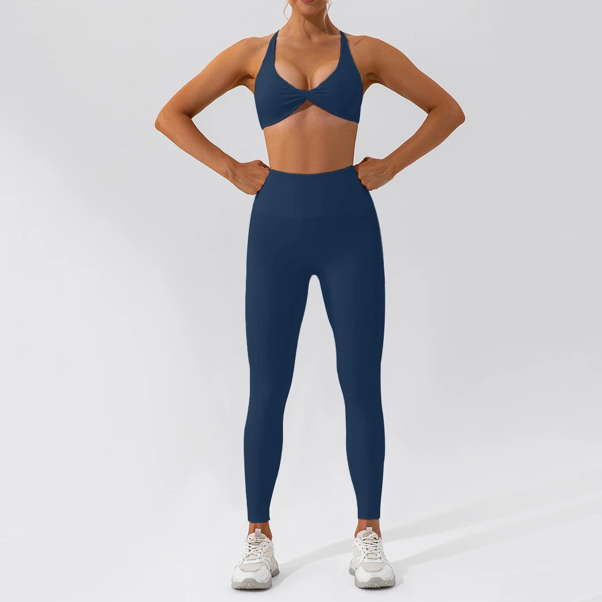 Women's 2-Piece Quick-Dry Yoga Set – Long Sleeve Gym Tracksuit