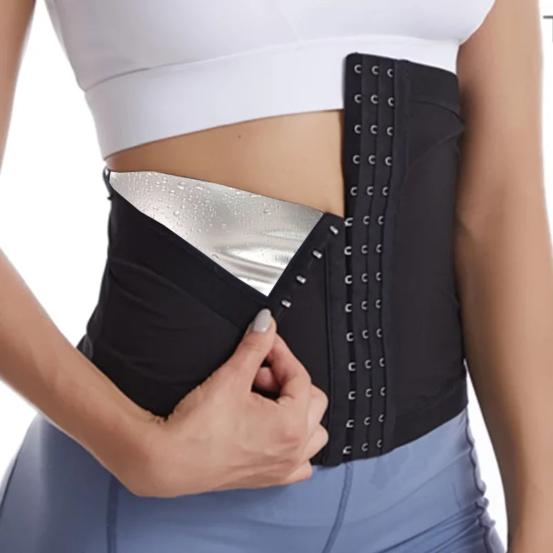Women's Waist Trimmer Shapewear Belt – Workout & Fitness Support with Sauna Effect