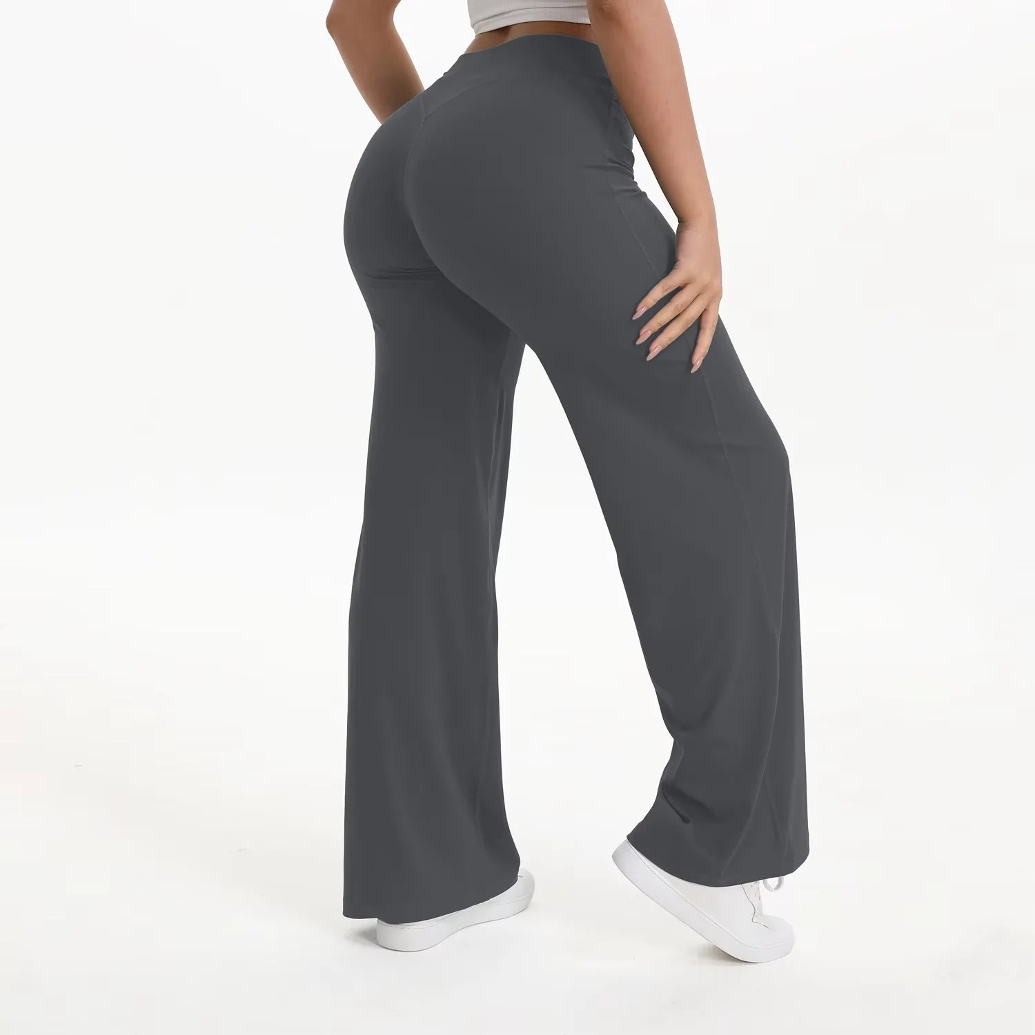 NCLAGEN Women's Straight Leg Yoga Pants – SoftMotion Naked-Feel Gym Trousers