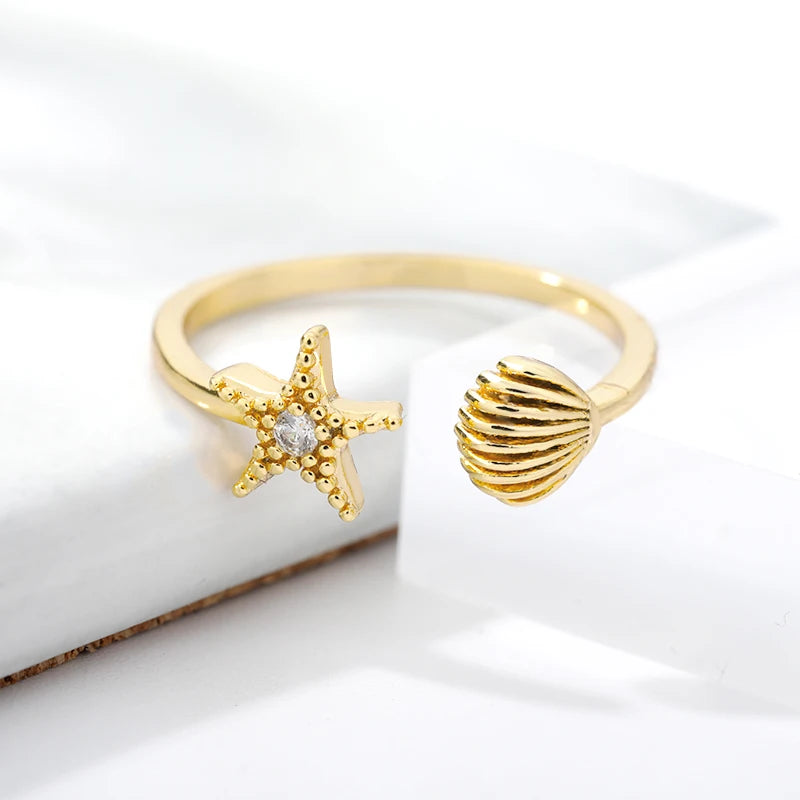 Summer Starfish Ring
