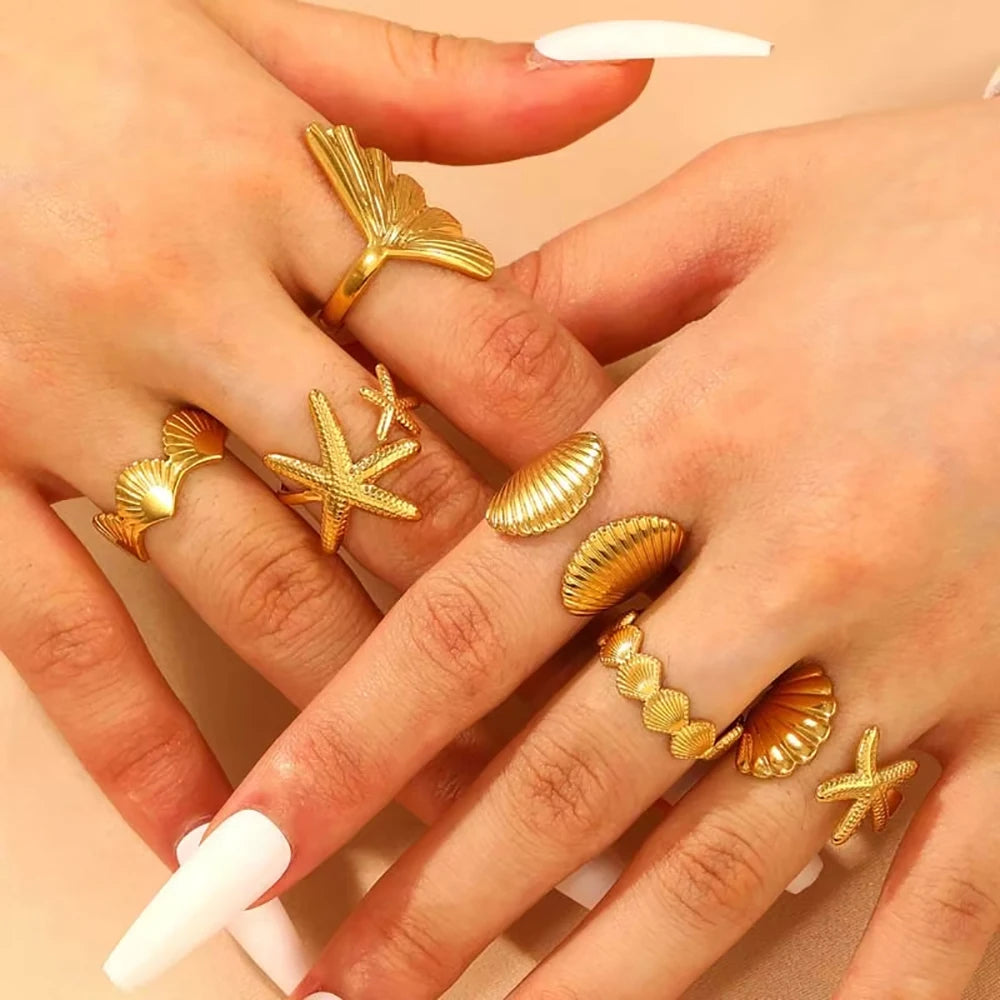 Summer Starfish Ring