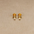2PCS Stainless Steel Labret Stud Earrings – 16G CZ Crystal Tragus, Helix, Conch & Lip Piercing Jewelry