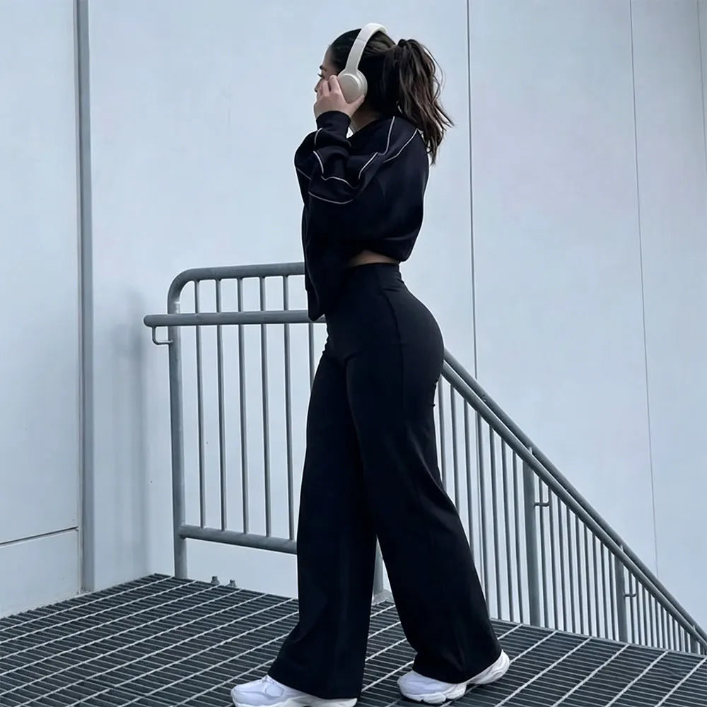 Women's Wide Leg Pants – Butter Soft Butt-Lifting Workout Trousers