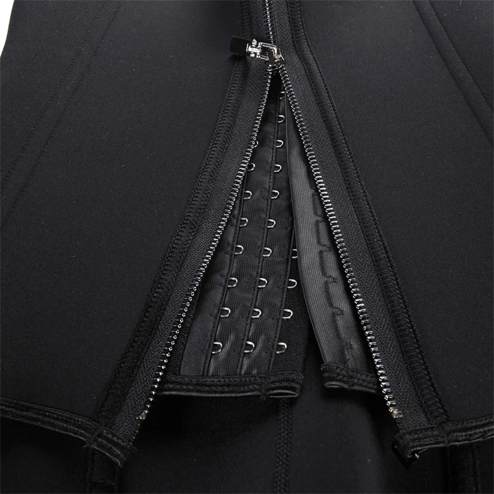 Women's Waist Trainer Tank Top – Zipper Tummy Control Body Shaper Cami