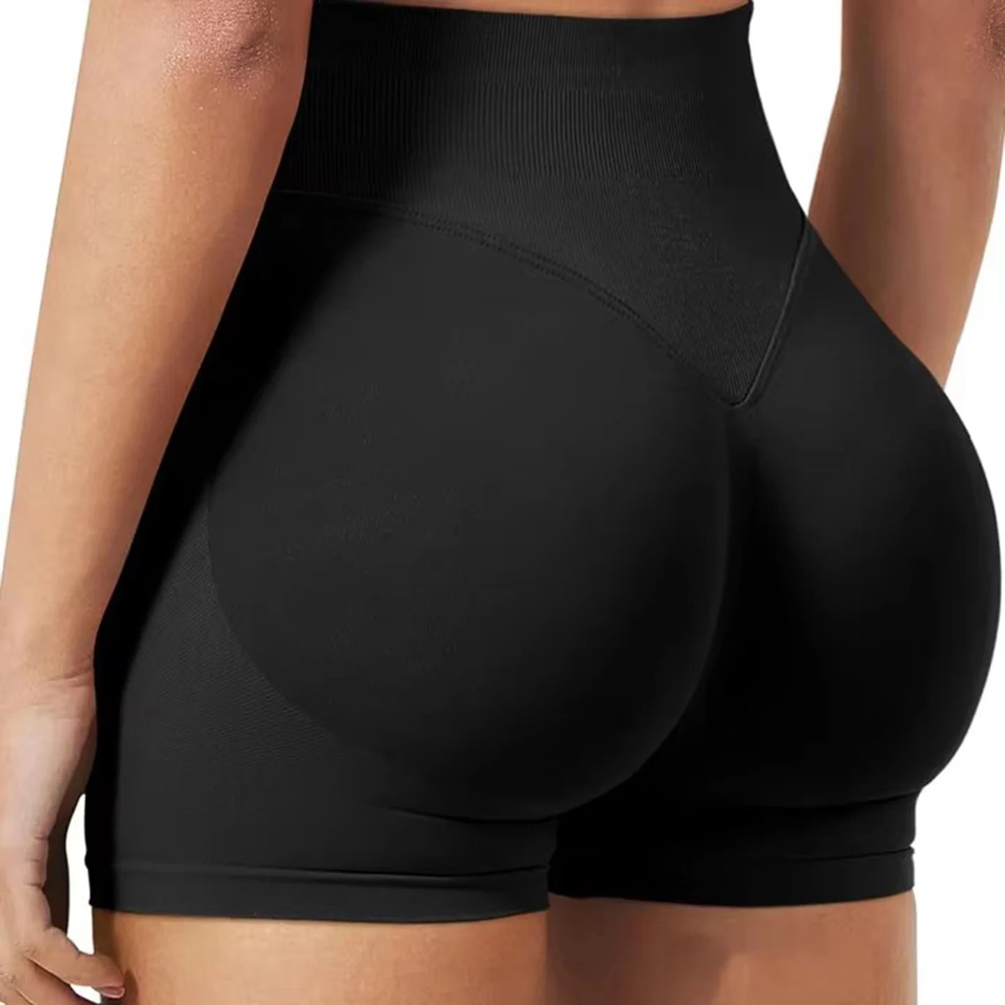 Women's Seamless Stretch Gym Shorts – Low Waist Yoga, Running & Cycling Activewear