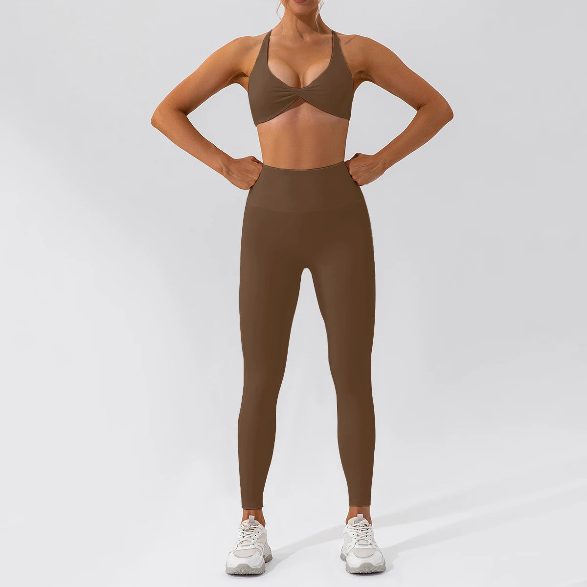 Women's 2-Piece Quick-Dry Yoga Set – Long Sleeve Gym Tracksuit
