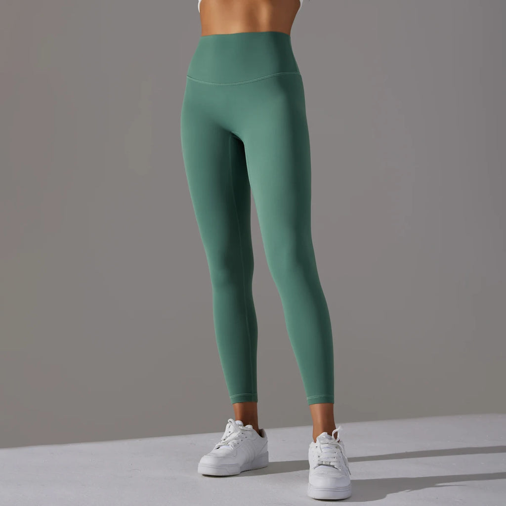 Women's High Waist Yoga Leggings – Breathable Workout & Running Tights