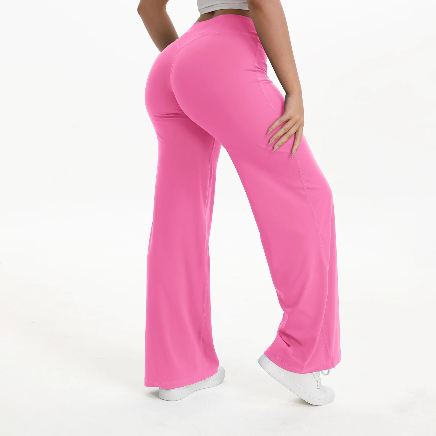NCLAGEN Women's Straight Leg Yoga Pants – SoftMotion Naked-Feel Gym Trousers