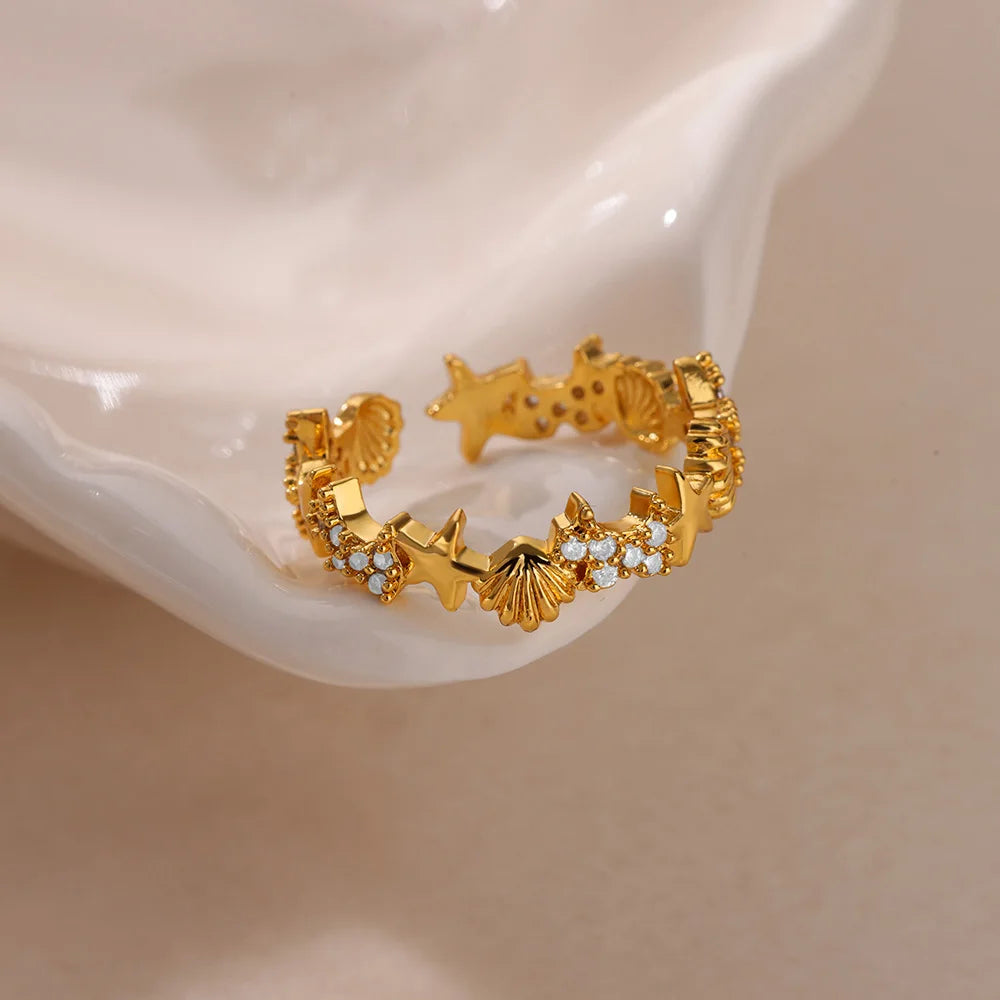Summer Starfish Ring