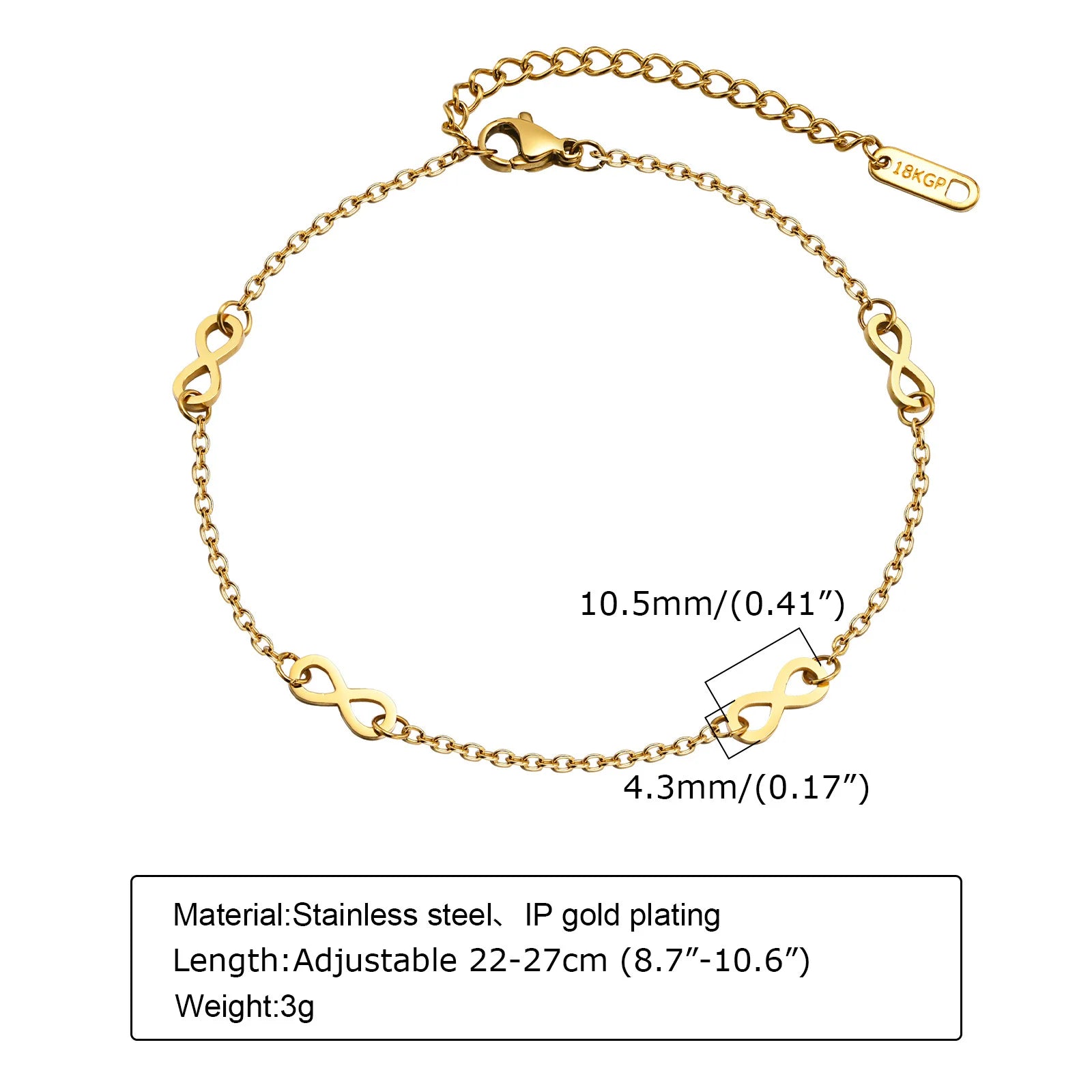 Golden Bead Charm Anklet – Waterproof Stainless Steel Minimalist Beach Jewelry for Women