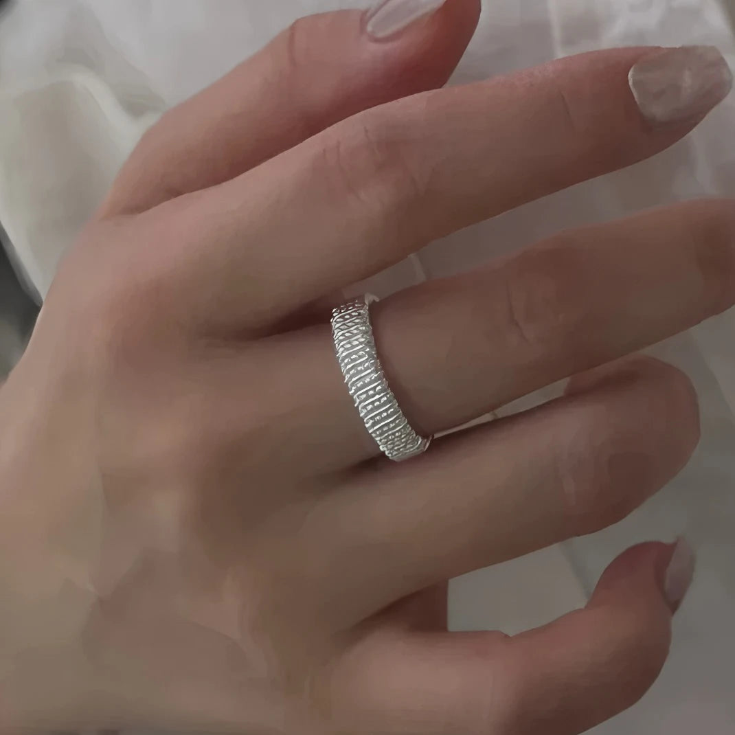 Women's 925 Sterling Silver Heart Pearl Ring – Elegant Korean Sweet Jewelry Gift