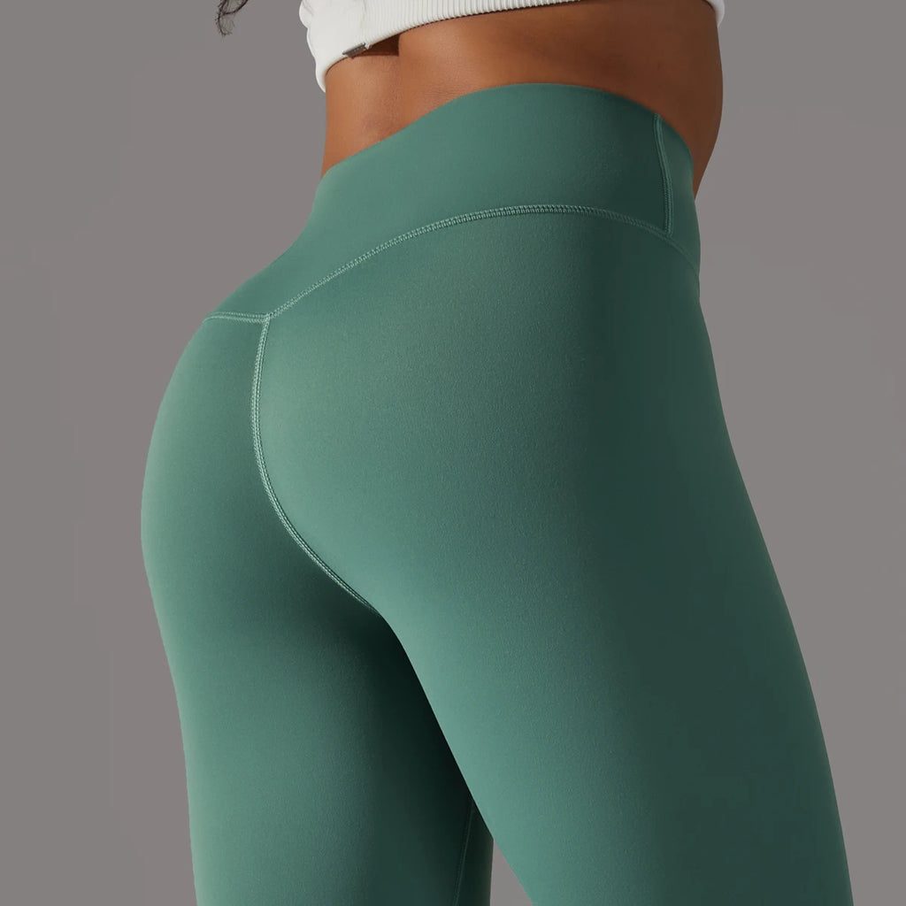 Women's High Waist Yoga Leggings – Breathable Workout & Running Tights