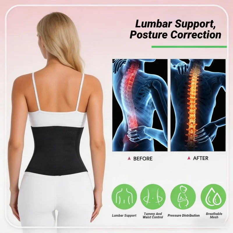 Women's Waist Trainer Shapewear – Double Tummy Control Body Shaper Corset