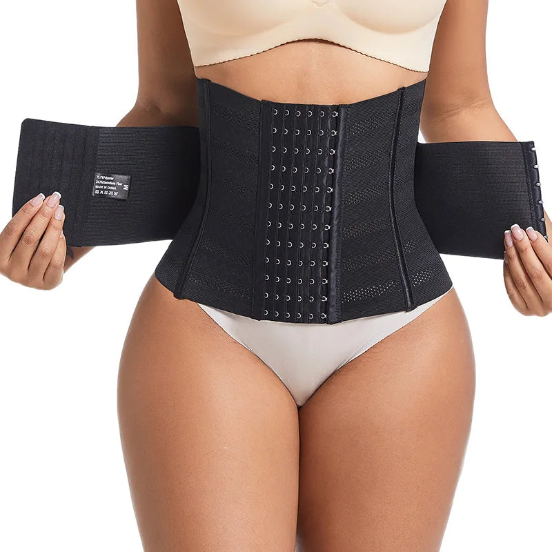 Women's Waist Trainer Shapewear – Double Tummy Control Body Shaper Corset