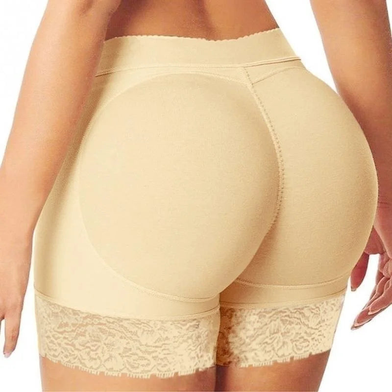 High Waist Padded Shapewear Shorts – Seamless Tummy Control & Hip Enhancer for Women