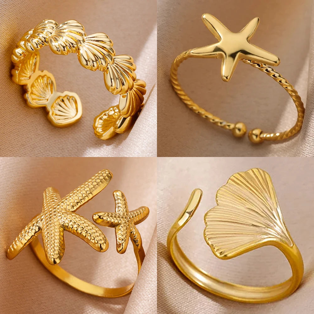 Summer Starfish Ring