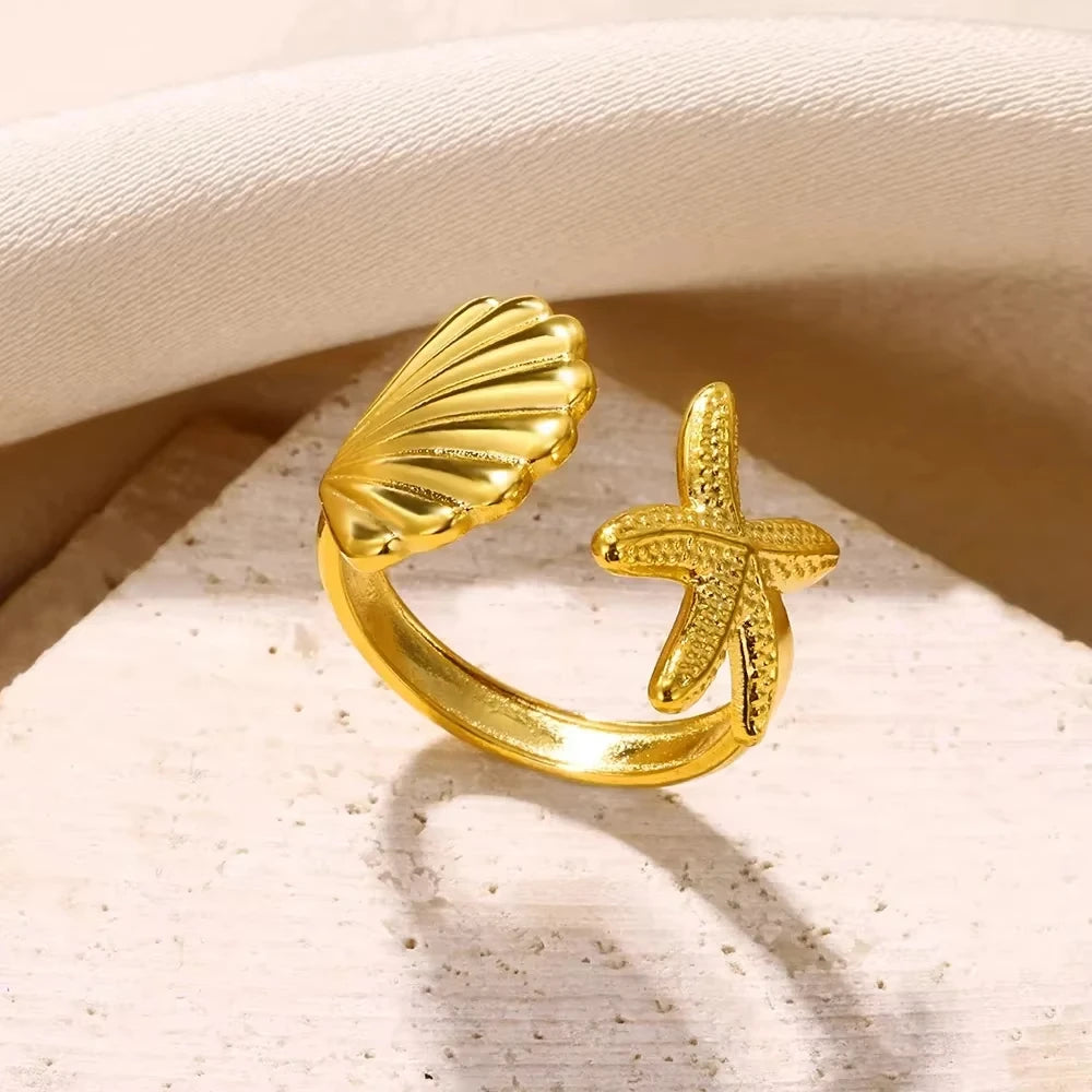 Summer Starfish Ring