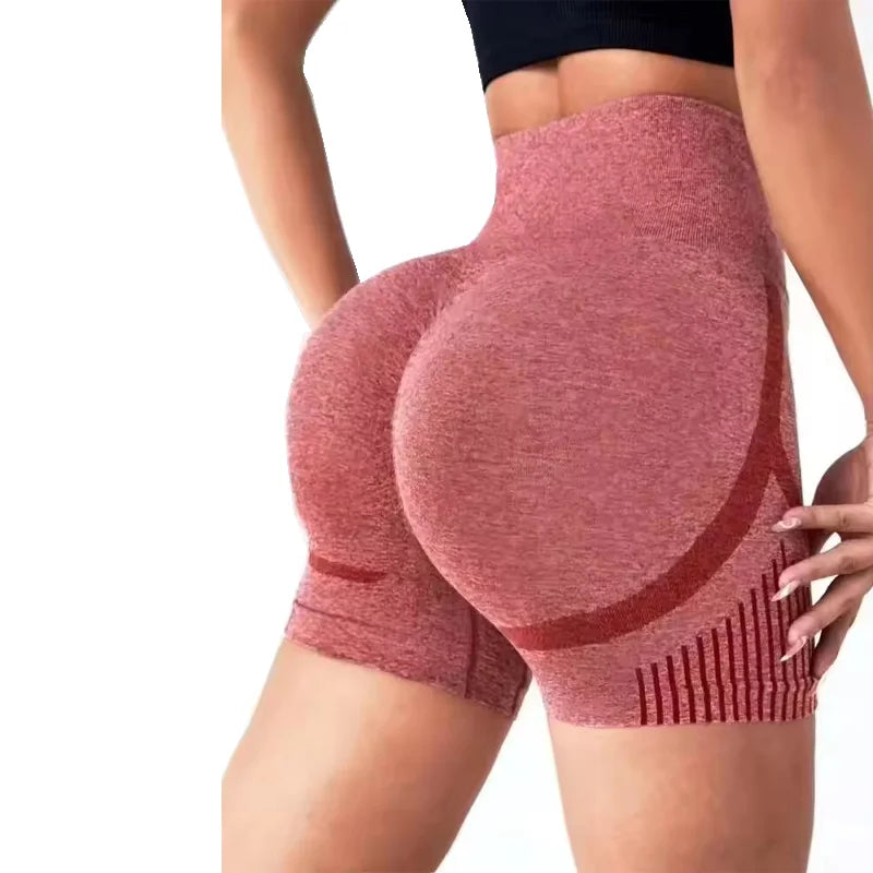 High Waist Scrunch Yoga Shorts – Quick-Dry Sculpting Workout Shorts for Women