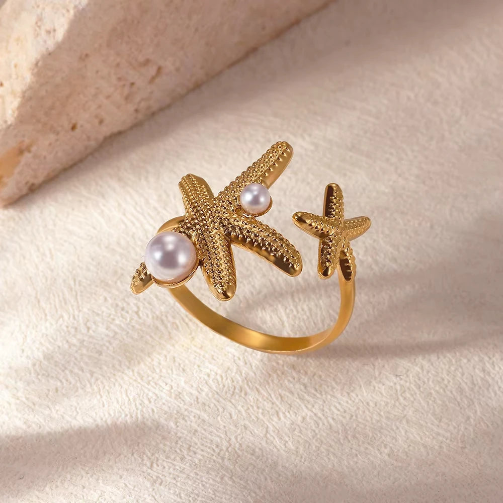Summer Starfish Ring
