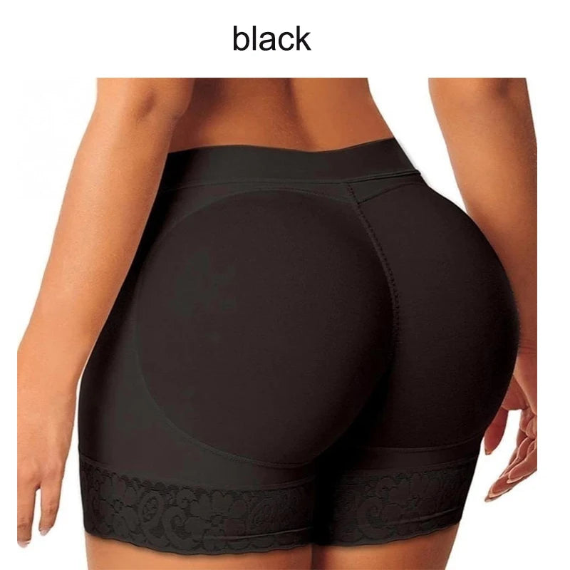 High Waist Padded Shapewear Shorts – Seamless Tummy Control & Hip Enhancer for Women