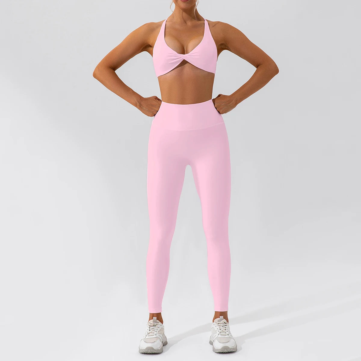 Women's 2-Piece Quick-Dry Yoga Set – Long Sleeve Gym Tracksuit
