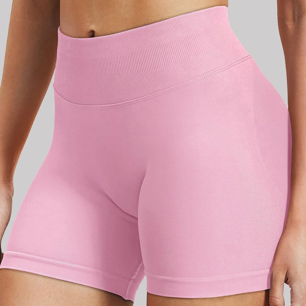 Women's Seamless Stretch Gym Shorts – Low Waist Yoga, Running & Cycling Activewear