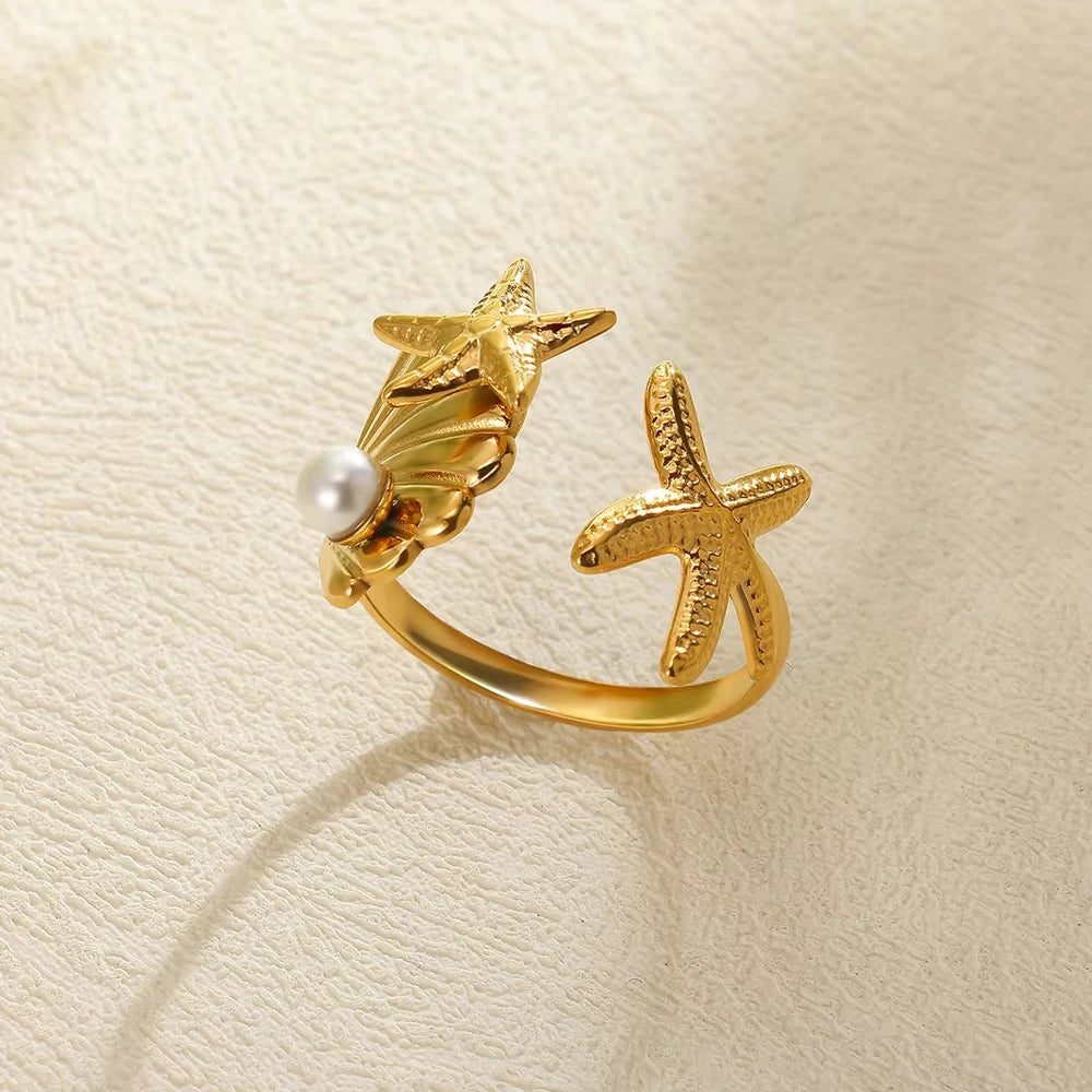 Summer Starfish Ring