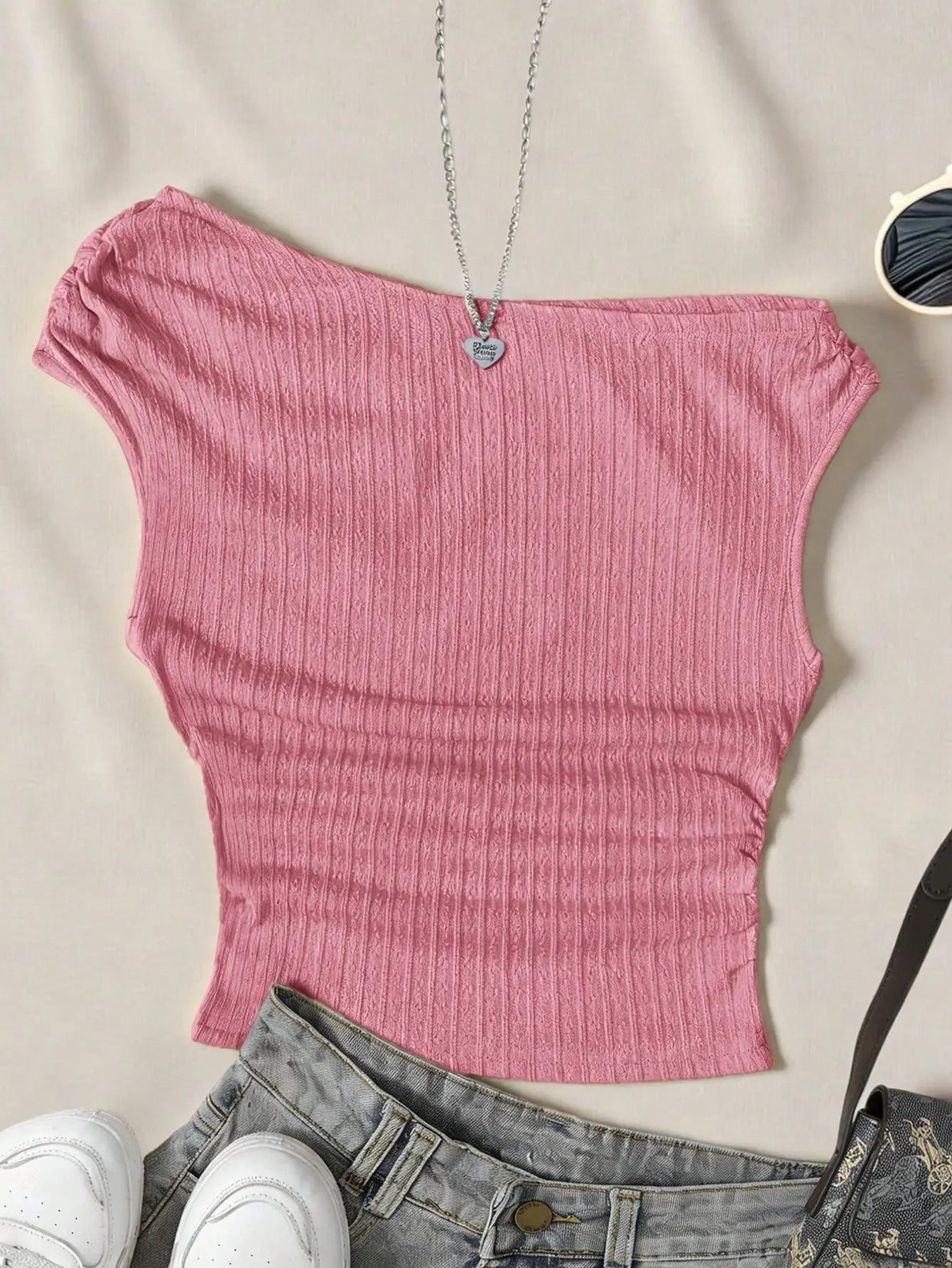 Women's Fruit Print Ruffle Tank Top – Super Short Summer Beach Crop Top