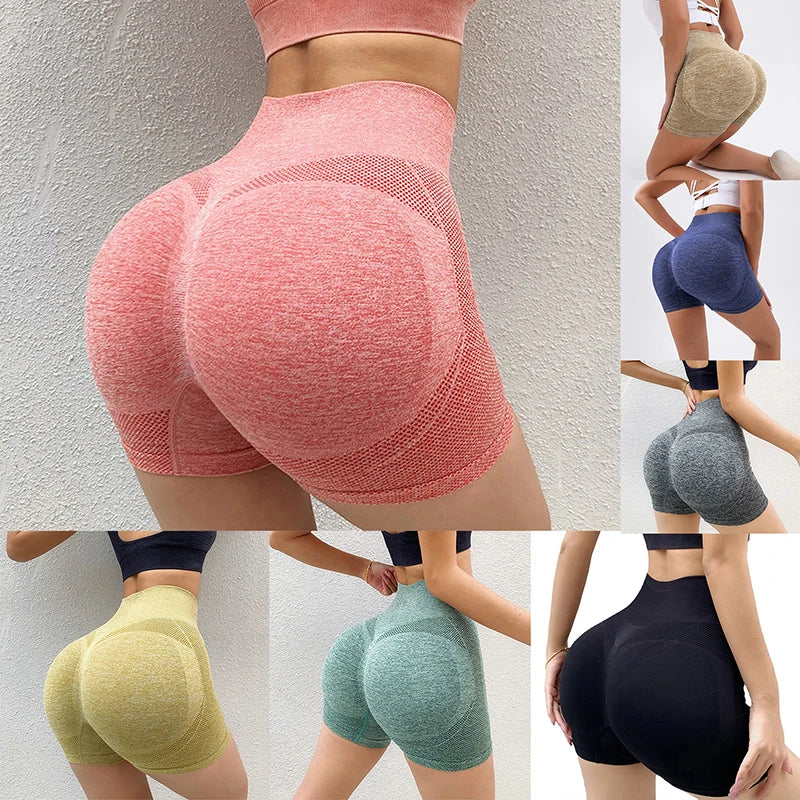High Waist Push-Up Sports Shorts for Women – Yoga, Gym & Running Activewear