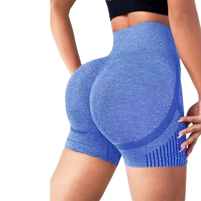High Waist Scrunch Yoga Shorts – Quick-Dry Sculpting Workout Shorts for Women