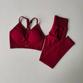 Peach High-Waist Hip-Lifting Yoga Set – Shockproof Running Fitness Suit