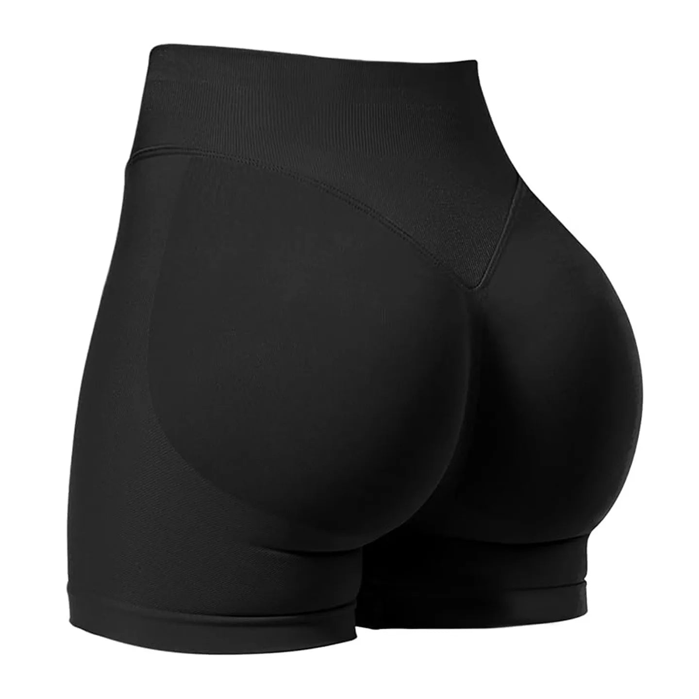 Women's Seamless Stretch Gym Shorts – Low Waist Yoga, Running & Cycling Activewear