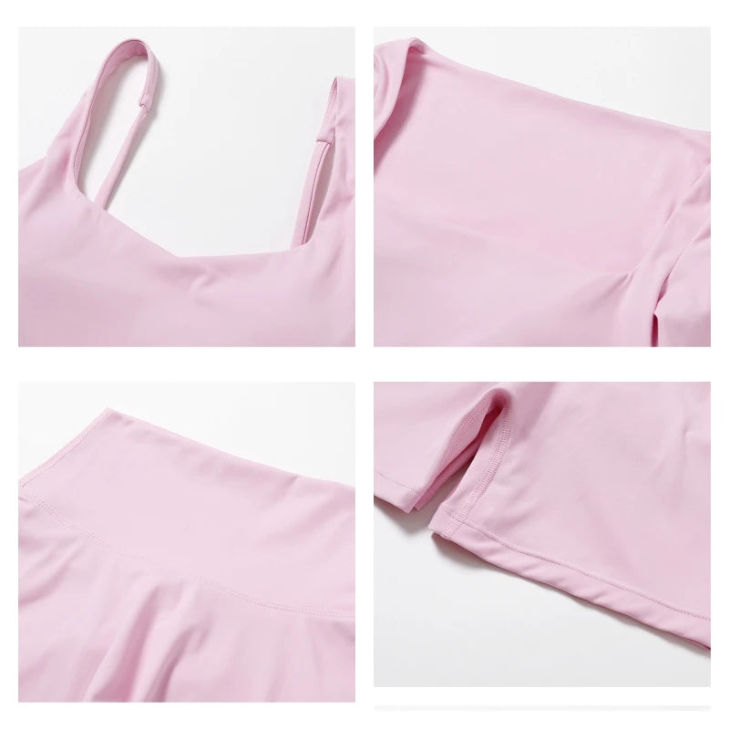 Women's 2-Piece Quick-Dry Yoga Set – Long Sleeve Gym Tracksuit