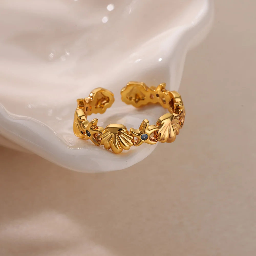 Summer Starfish Ring
