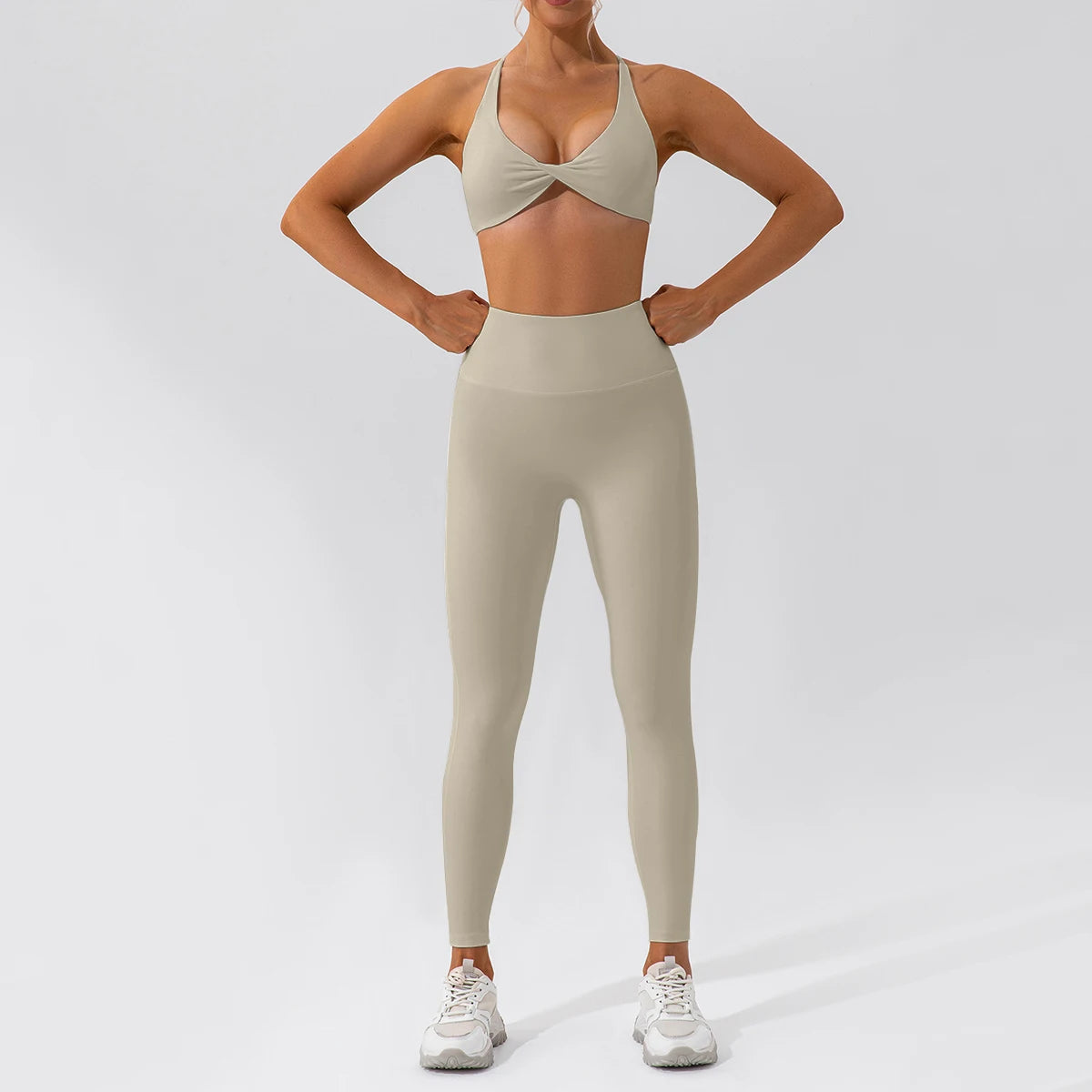 Women's 2-Piece Quick-Dry Yoga Set – Long Sleeve Gym Tracksuit