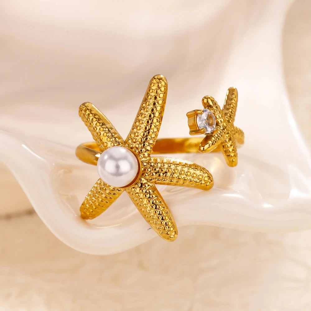 Summer Starfish Ring